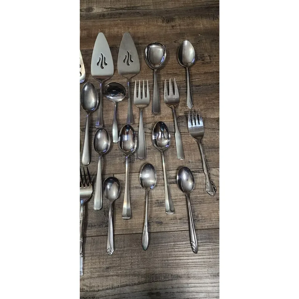 Lot Of 25 Various Serving And Eating Utinsels Box38
